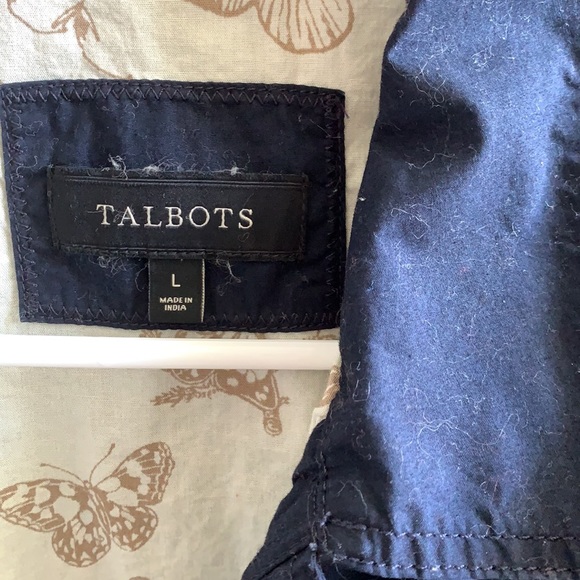Talbots Navy Jacket Size L - Picture 2 of 3